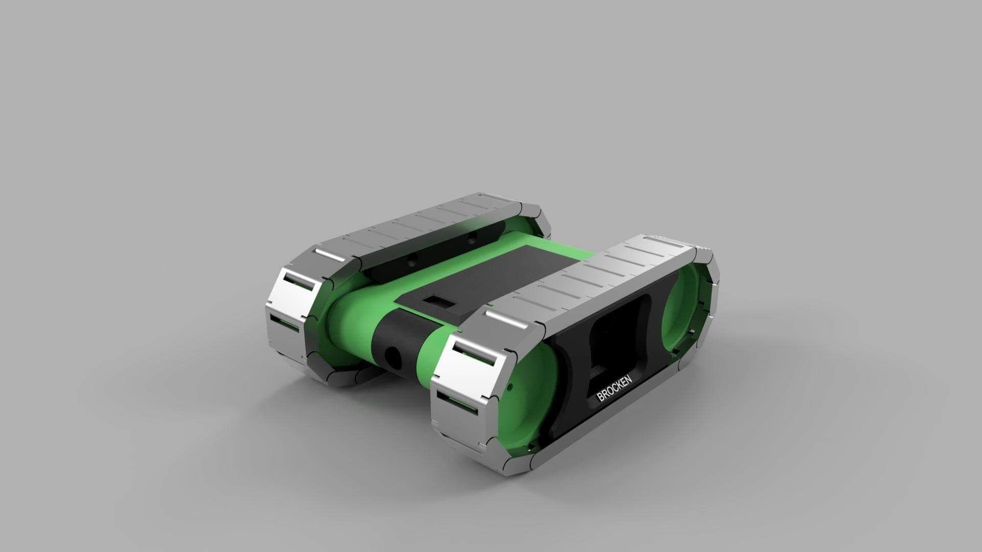 RC FPV tank rover 3D print model_8