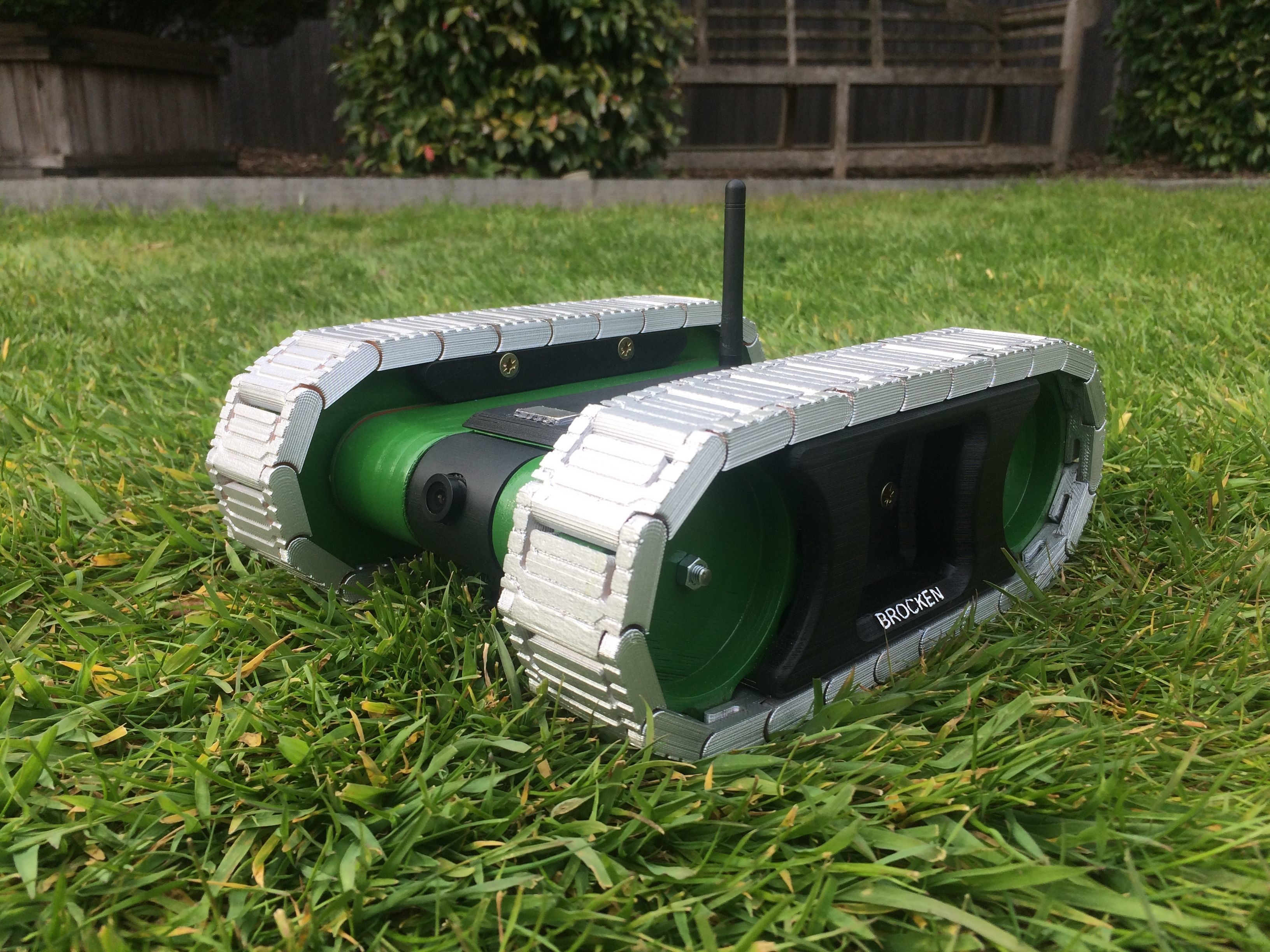 RC FPV tank rover 3D print model_5