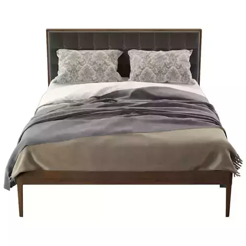 Jupiter Dark Gray Queen Platform Bed