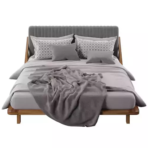 Drommen Acacia Wood Bed