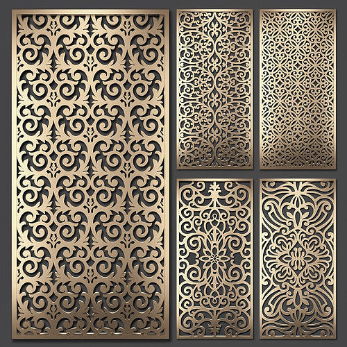 Decorative panel set 60 3D model