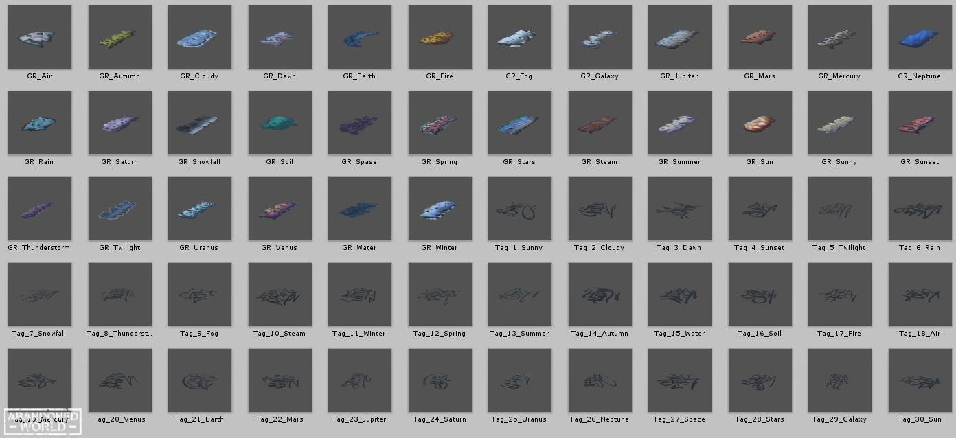 Graffiti Pack Decals II Texture_10