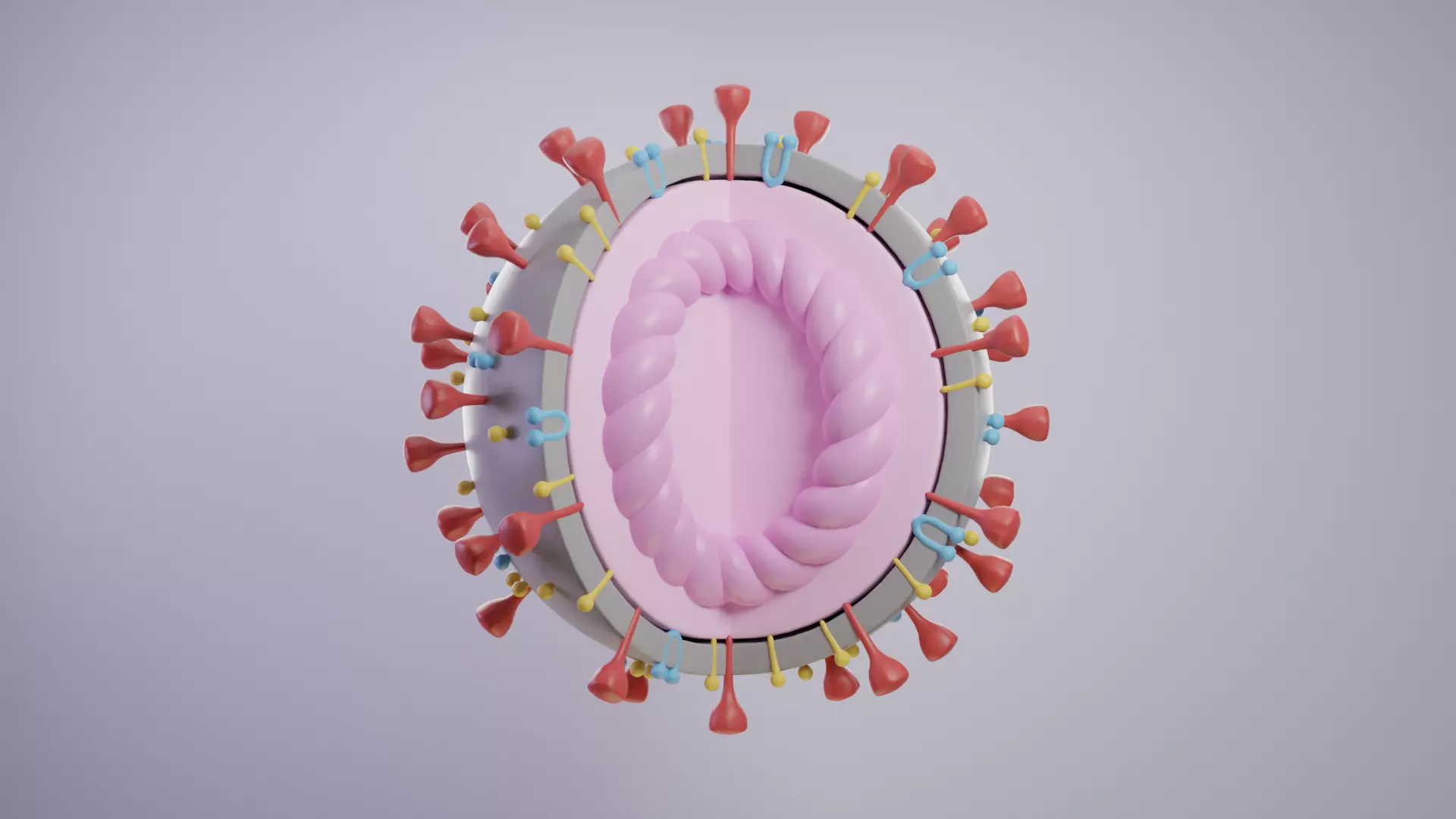 Coronavirus COVID-19 Low-poly 3D model_0