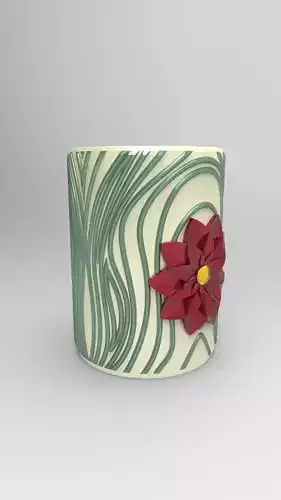 Flower pot pencils holder