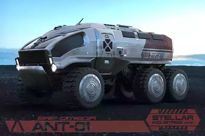 Planetary Rover ANT-01 Stellar Industries corp 3D model