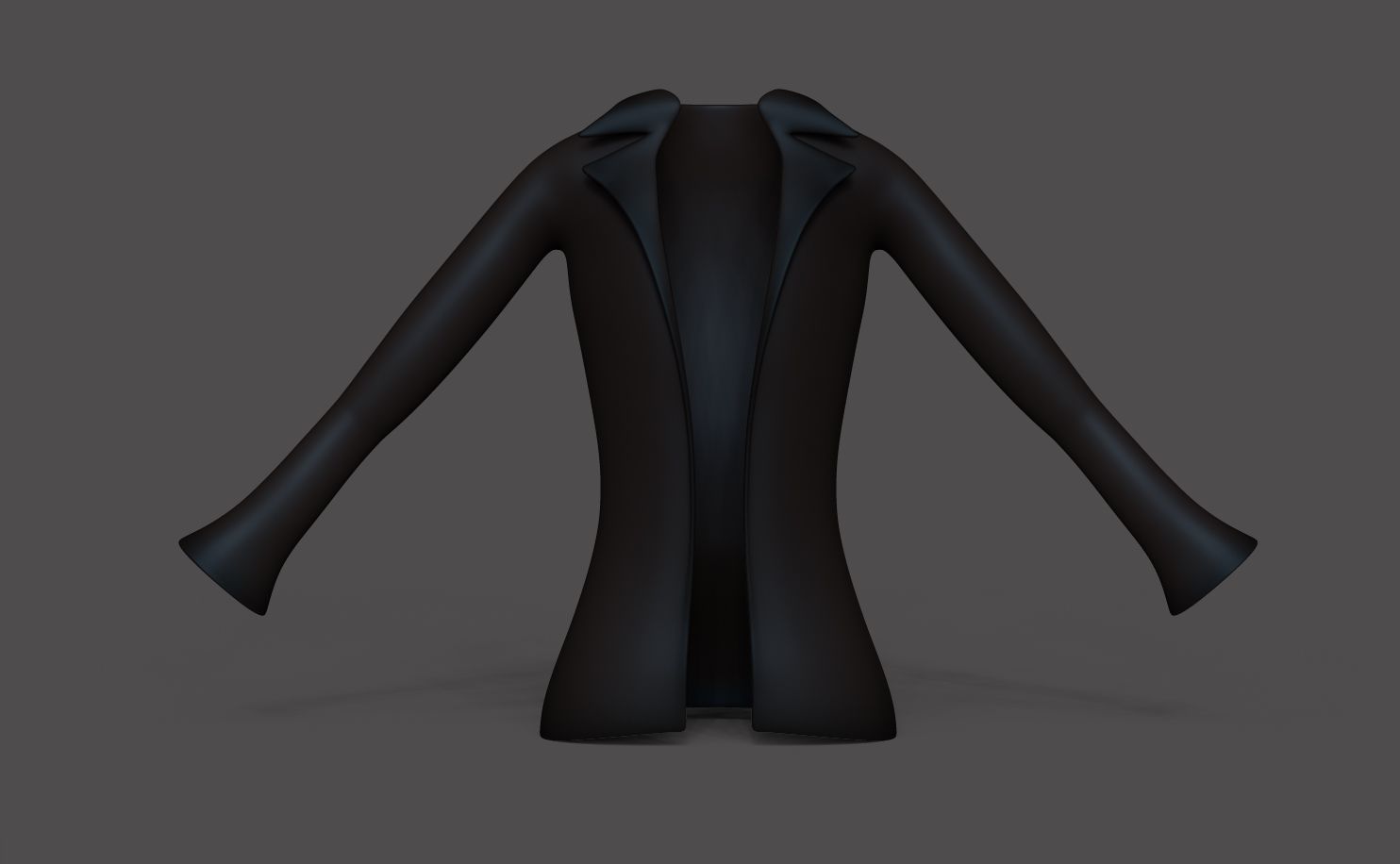 Pirate Shirt - Jacket - Corsair Costume Low-poly 3D model_2