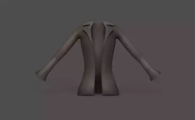 Pirate Shirt - Jacket - Corsair Costume Low-poly 3D model
