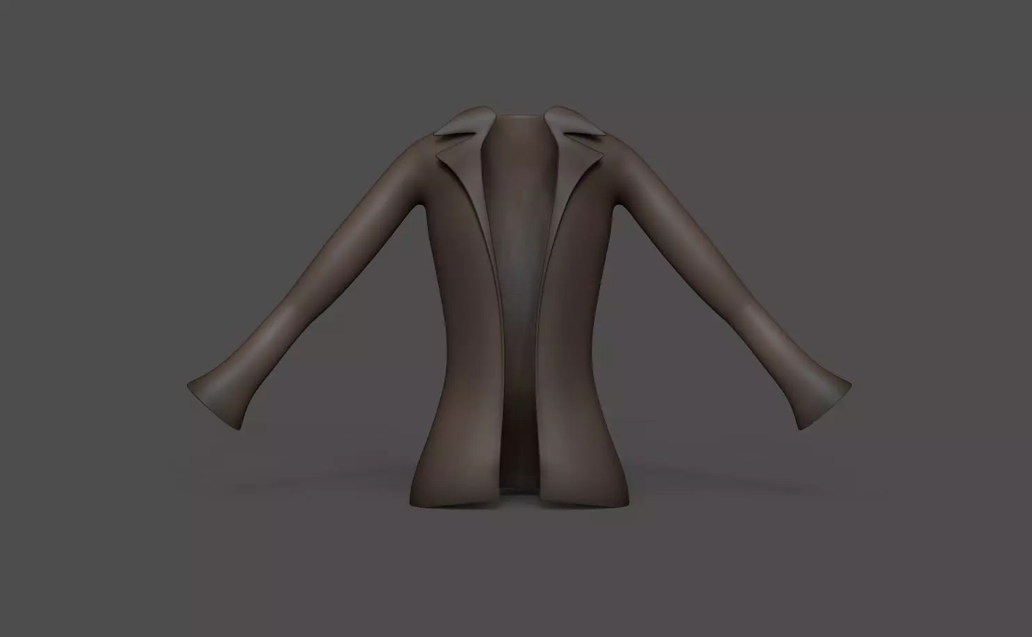 Pirate Shirt - Jacket - Corsair Costume Low-poly 3D model_0