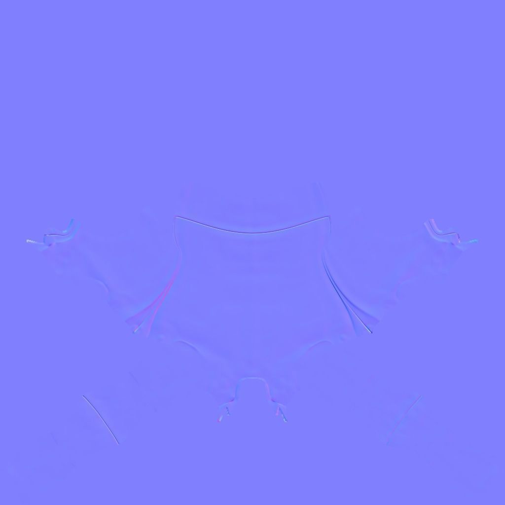 Pirate Shirt - Jacket - Corsair Costume Low-poly 3D model_9