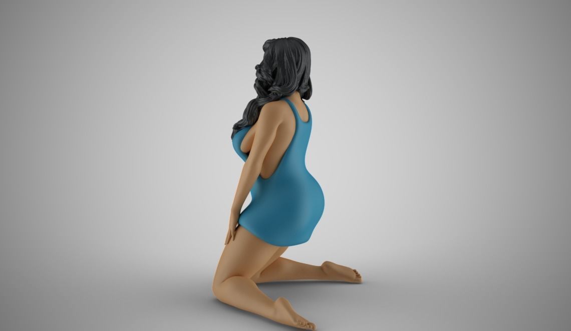 Winter Beauty Woman 5 3D print model_9