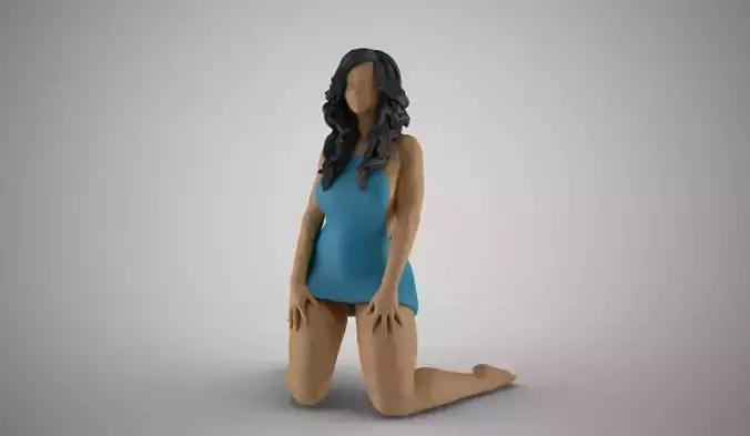 Winter Beauty Woman 5 3D print model