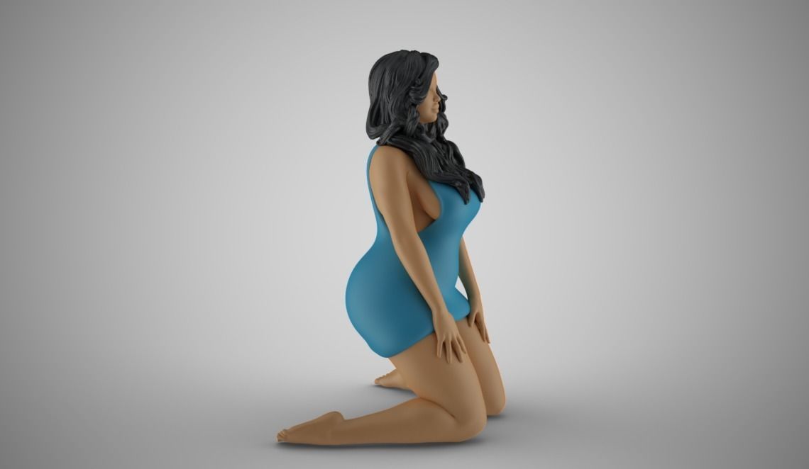 Winter Beauty Woman 5 3D print model_5