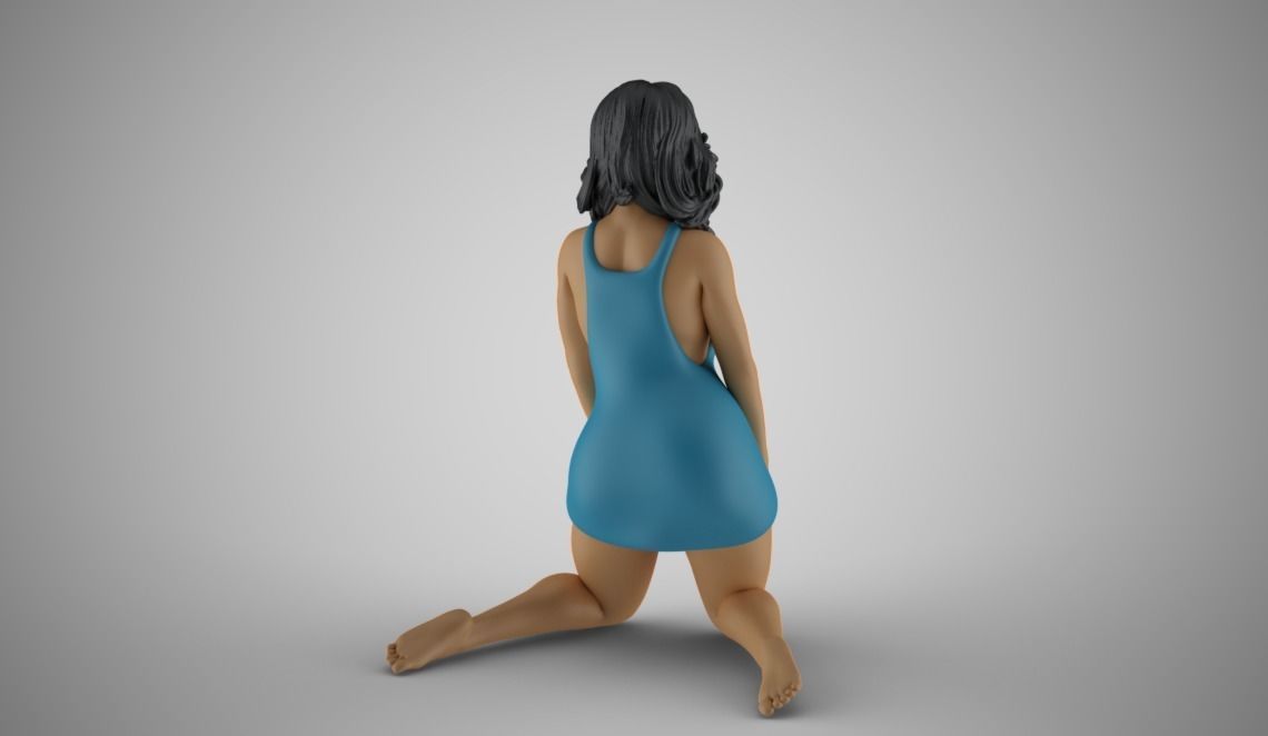 Winter Beauty Woman 5 3D print model_7