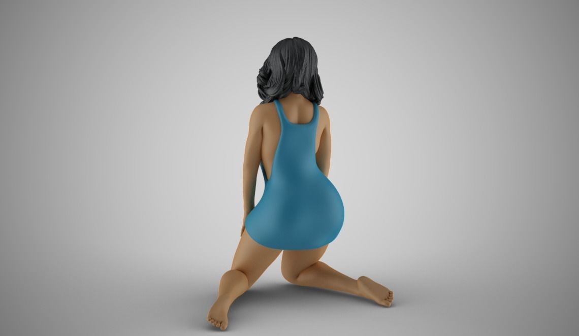 Winter Beauty Woman 5 3D print model_8