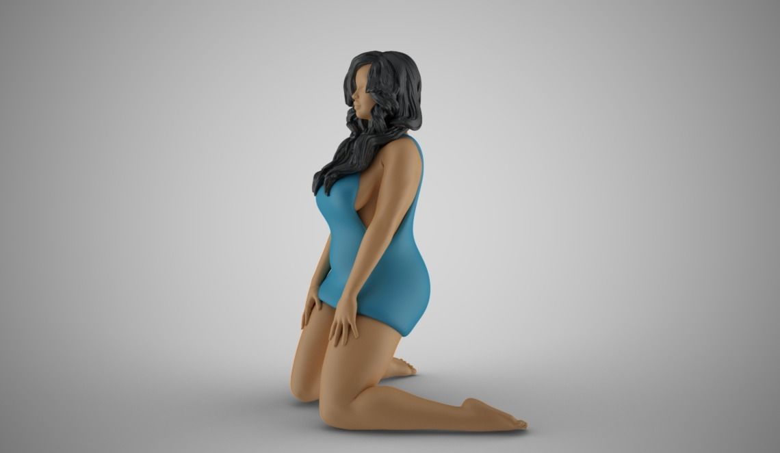 Winter Beauty Woman 5 3D print model_10
