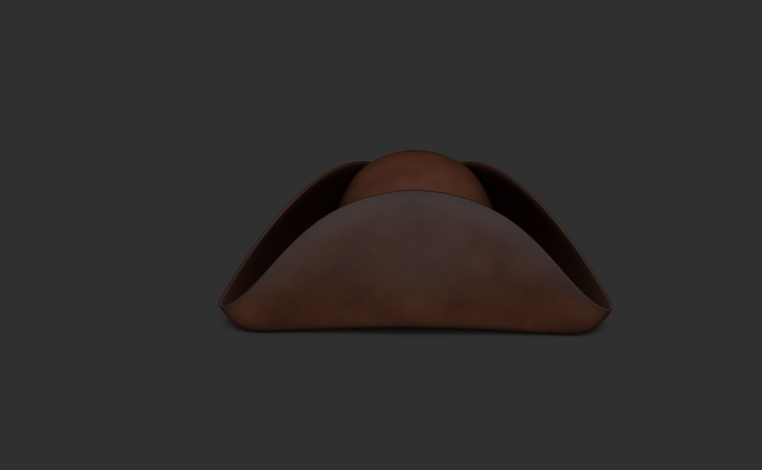 Pirate Hat - Corsair Costume Low-poly 3D model_2