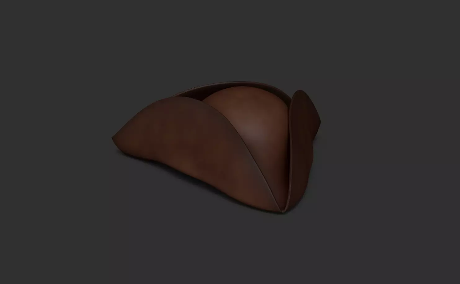 Pirate Hat - Corsair Costume Low-poly 3D model_0