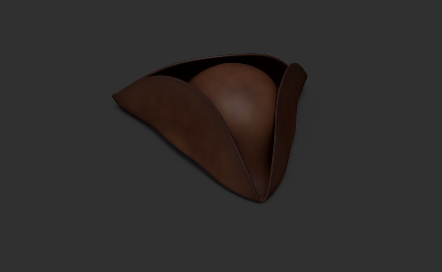 Pirate Hat - Corsair Costume Low-poly 3D model_4