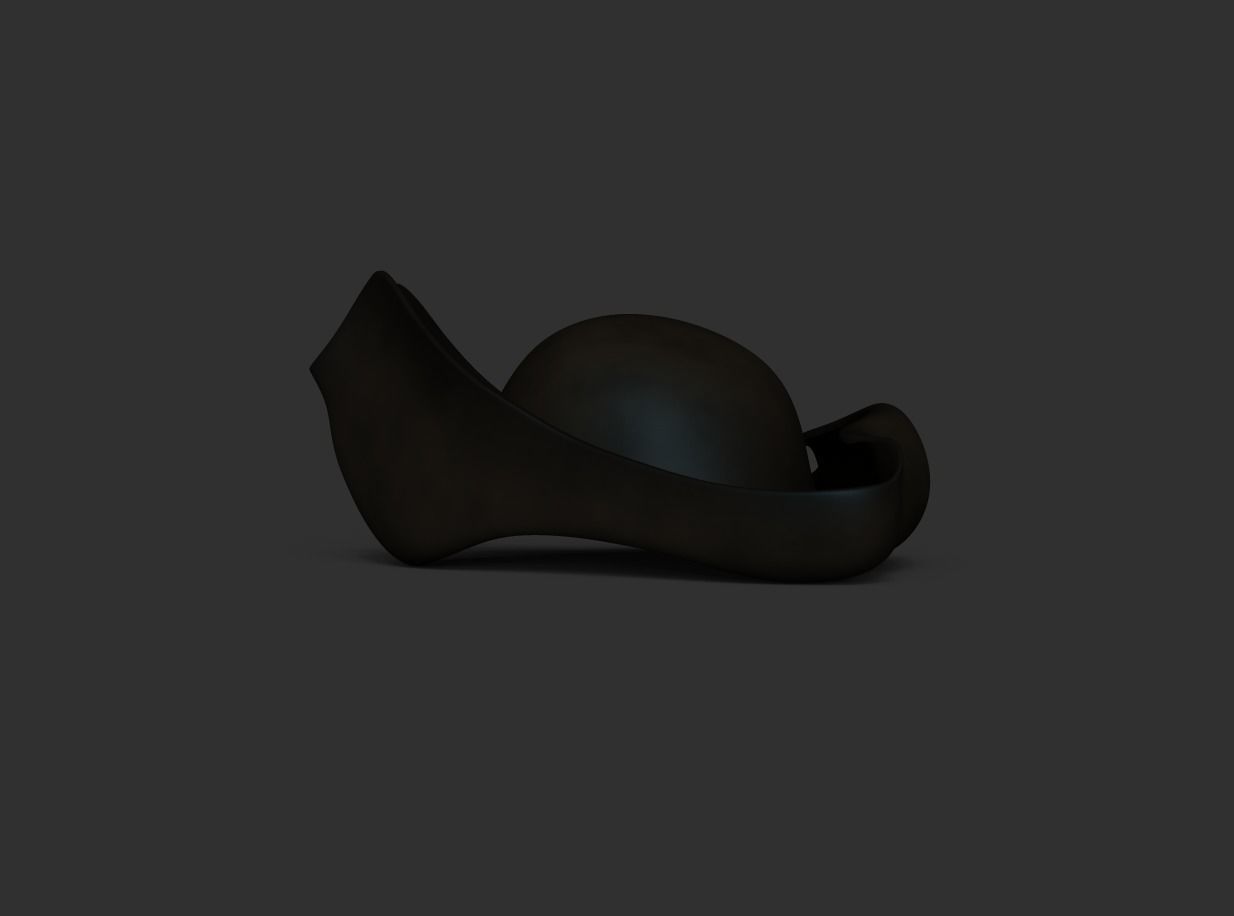 Pirate Hat - Corsair Outfit Low-poly 3D model_2