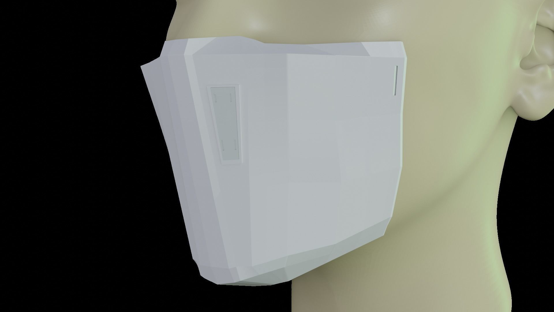 Covid 19 Face mask Free 3D print model_7