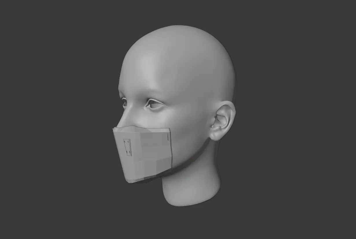 Covid 19 Face mask Free 3D print model_0