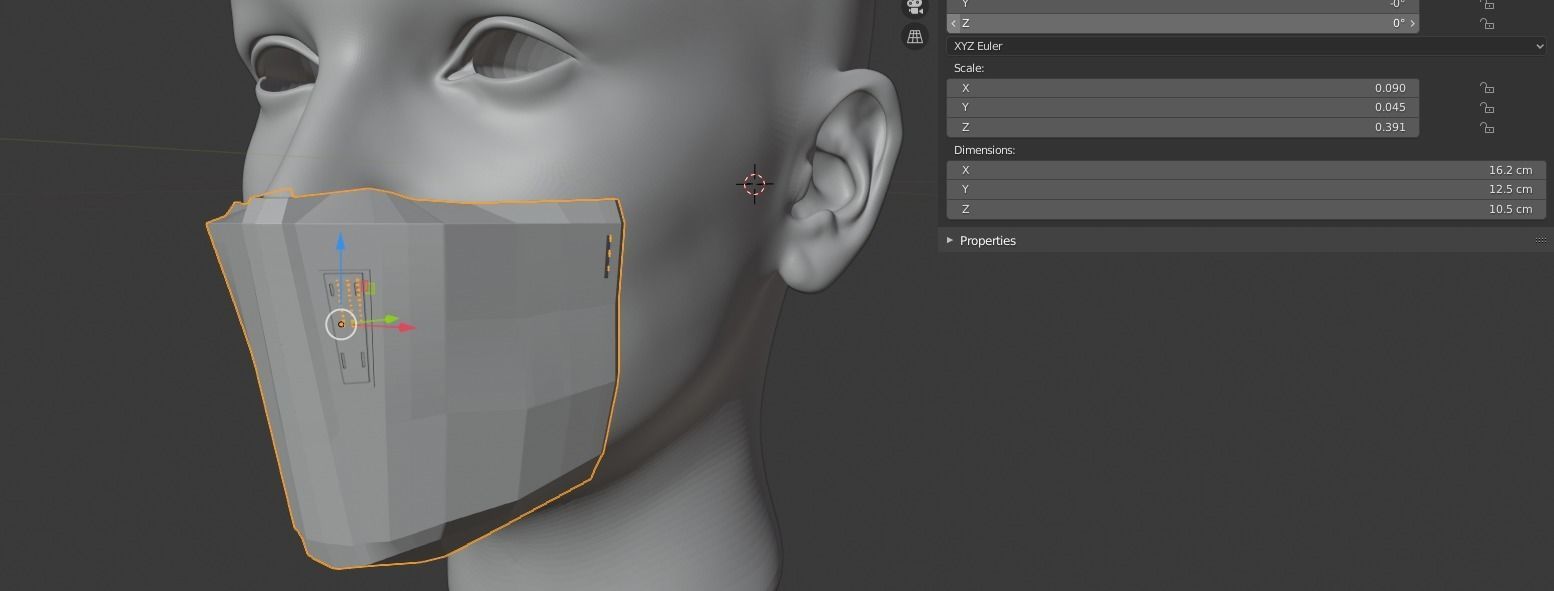Covid 19 Face mask Free 3D print model_5