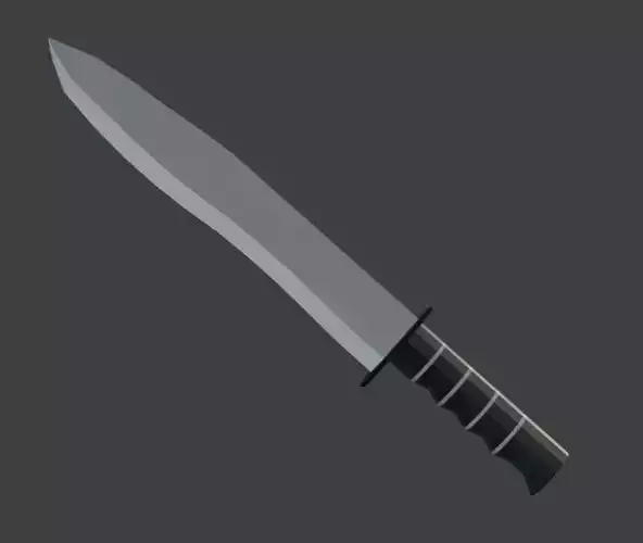 Low-poly knife