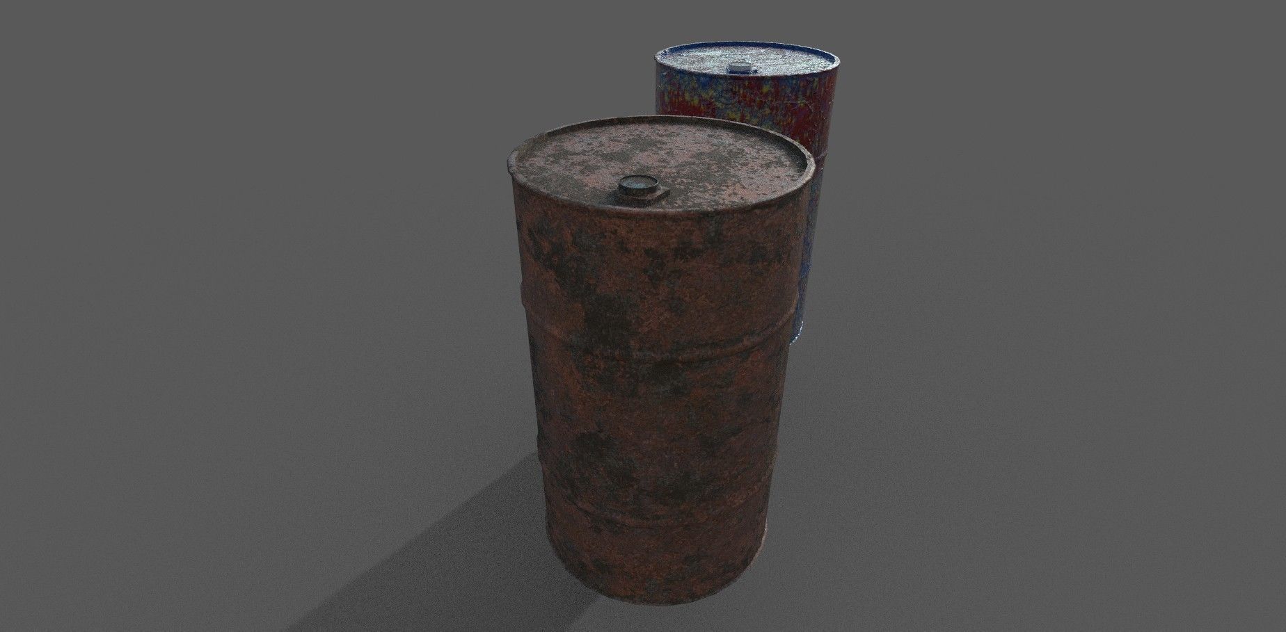 Barrels Low-poly 3D model cylinder Low-poly 3D model_4