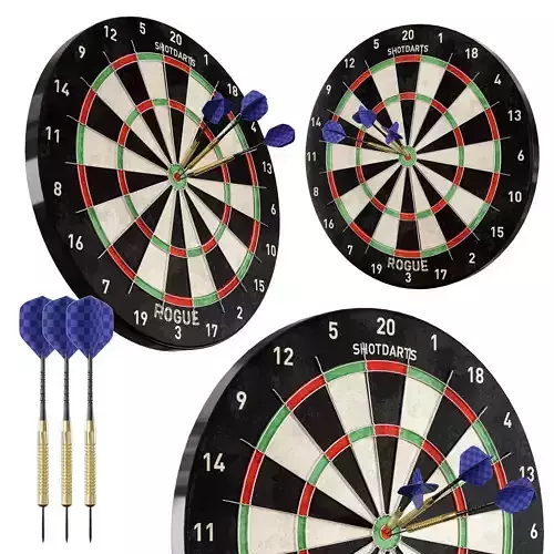 Darts rogue dart board 3D model
