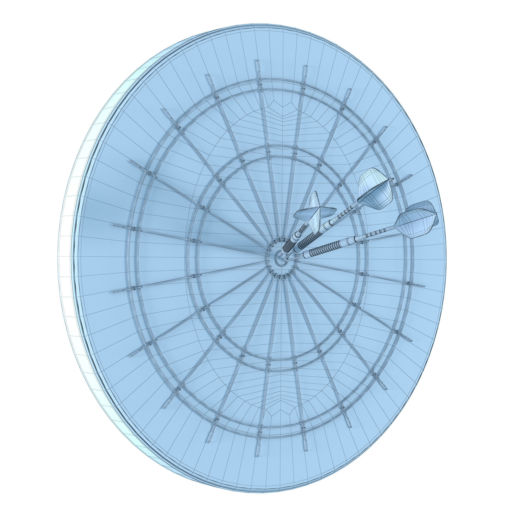 Darts rogue dart board 3D model_4
