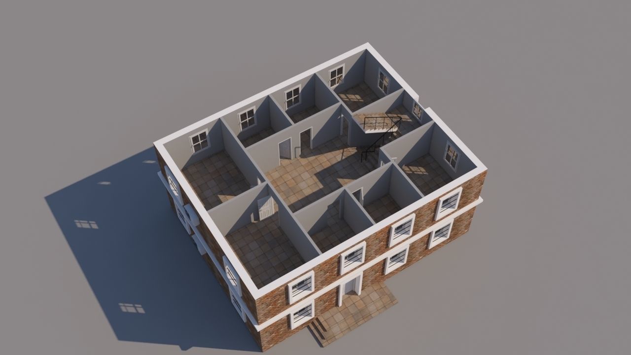 Building for Video Games  3D model_11