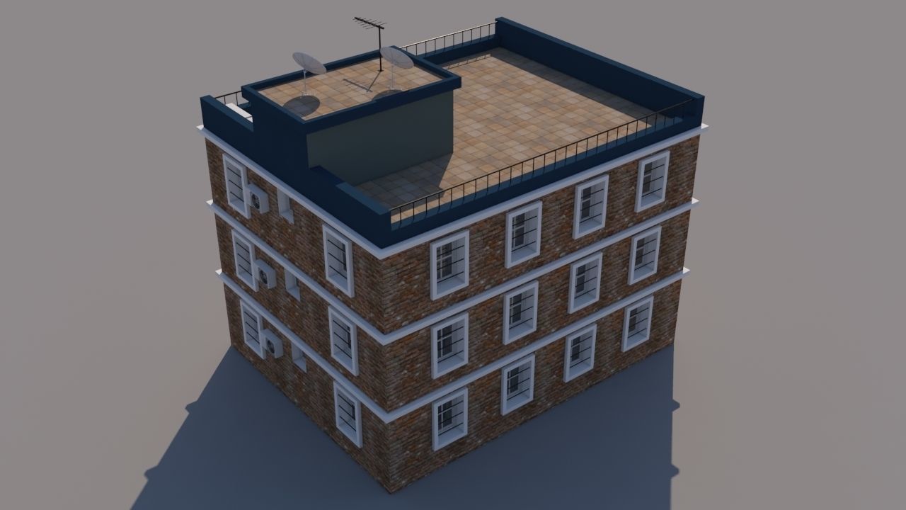 Building for Video Games  3D model_6