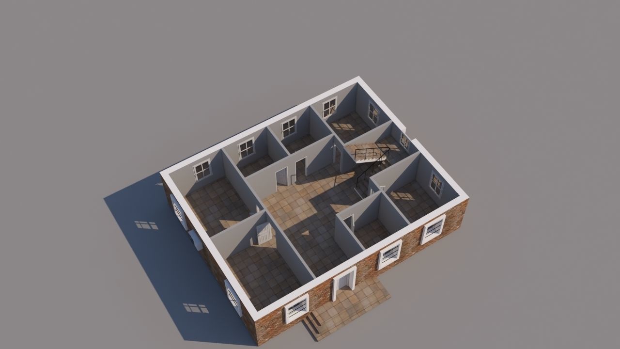 Building for Video Games  3D model_12