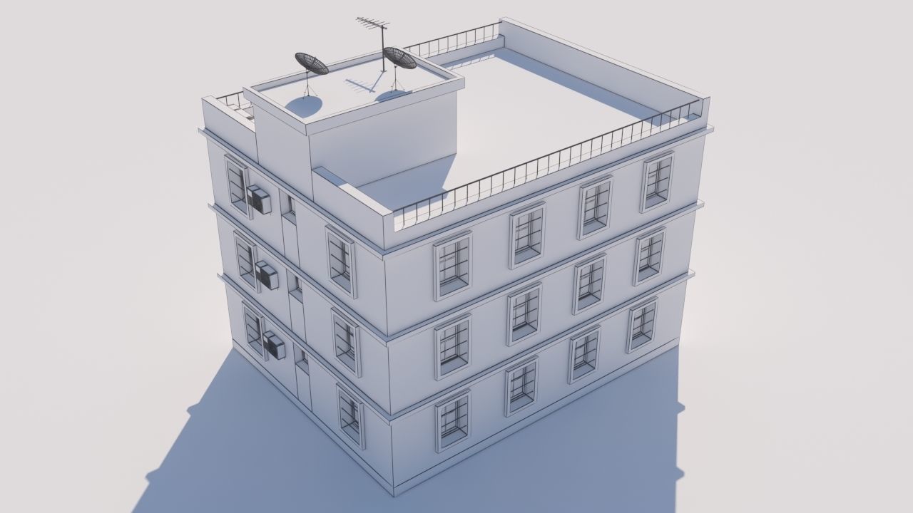 Building for Video Games  3D model_16