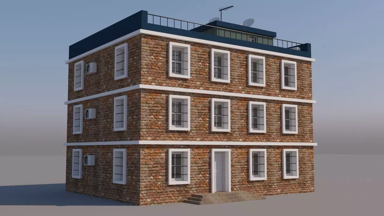 Building for Video Games  3D model_0