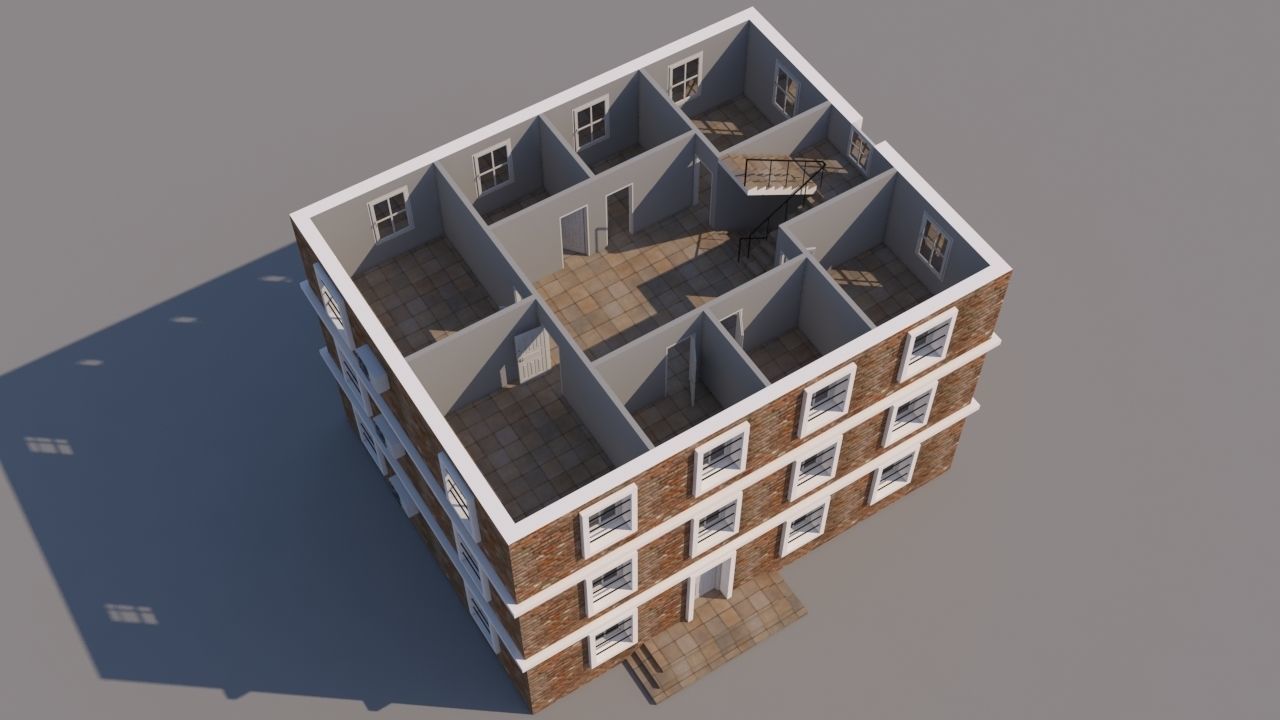 Building for Video Games  3D model_10