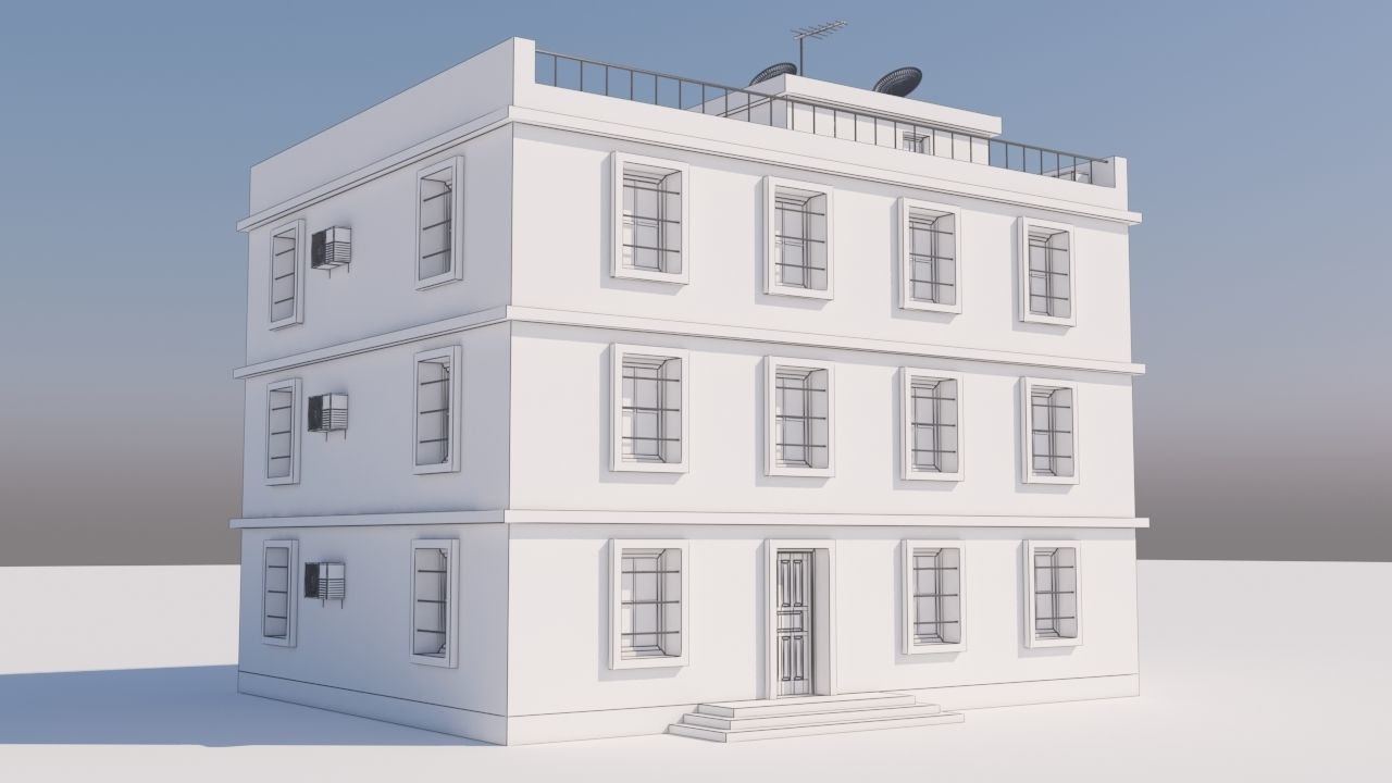 Building for Video Games  3D model_13