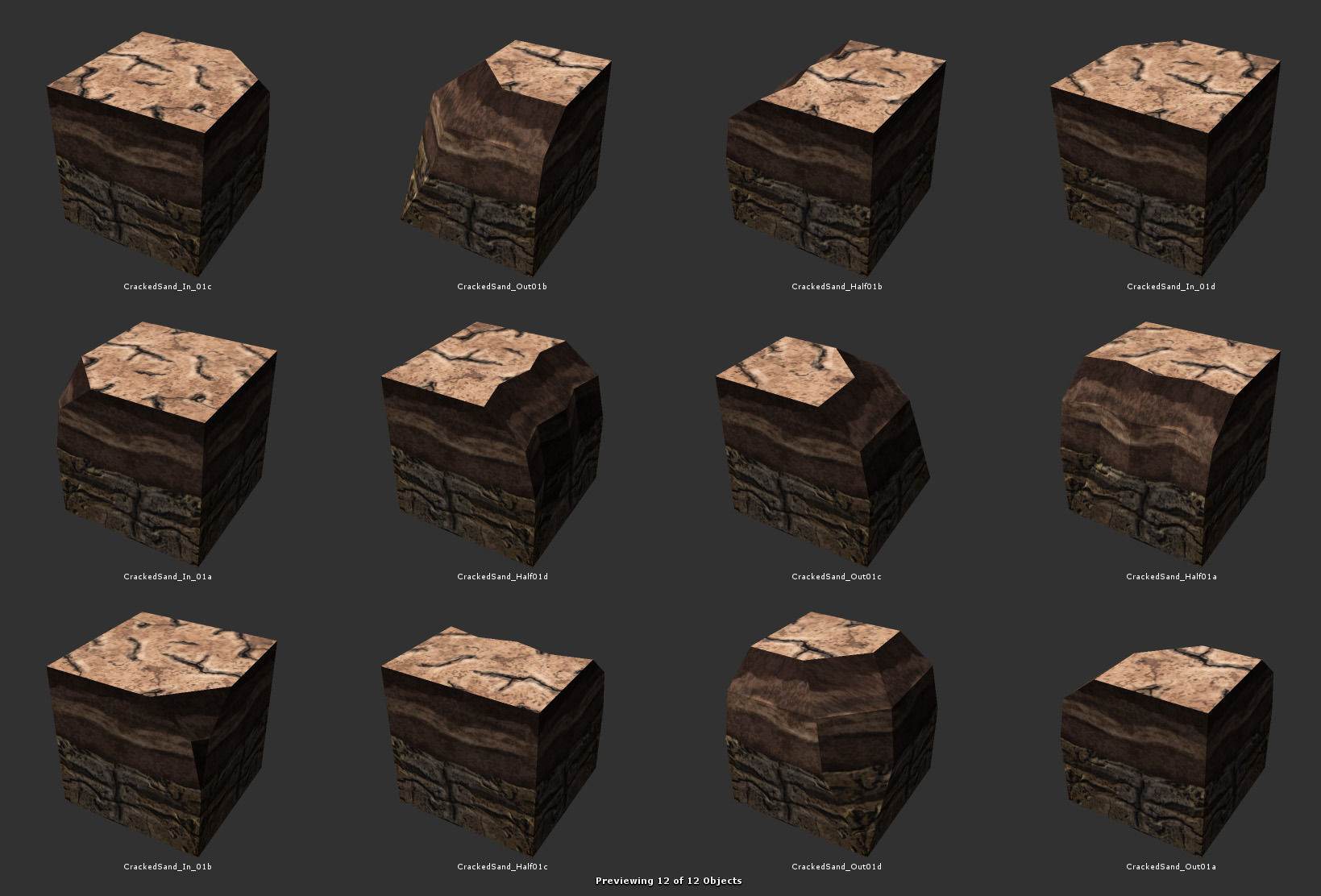 Terrain Blocks  Low-poly 3D model_4