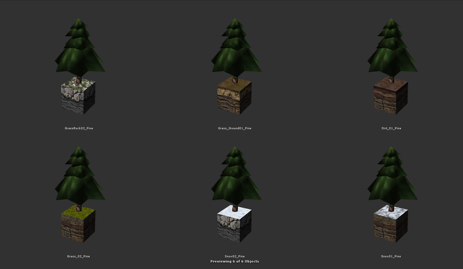 Terrain Blocks  Low-poly 3D model_7