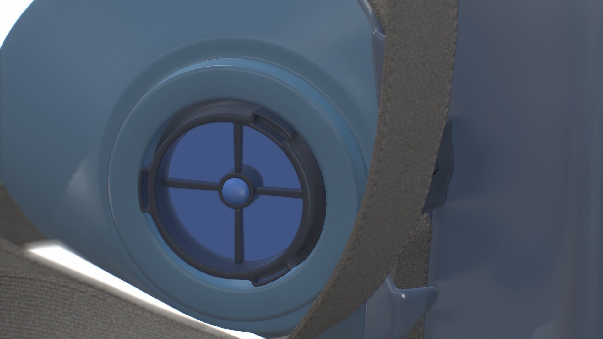 Half Face piece Reusable Respirator 7502 Low-poly 3D model_23