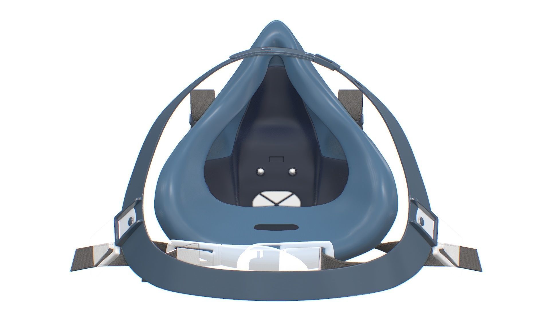 Half Face piece Reusable Respirator 7502 Low-poly 3D model_17