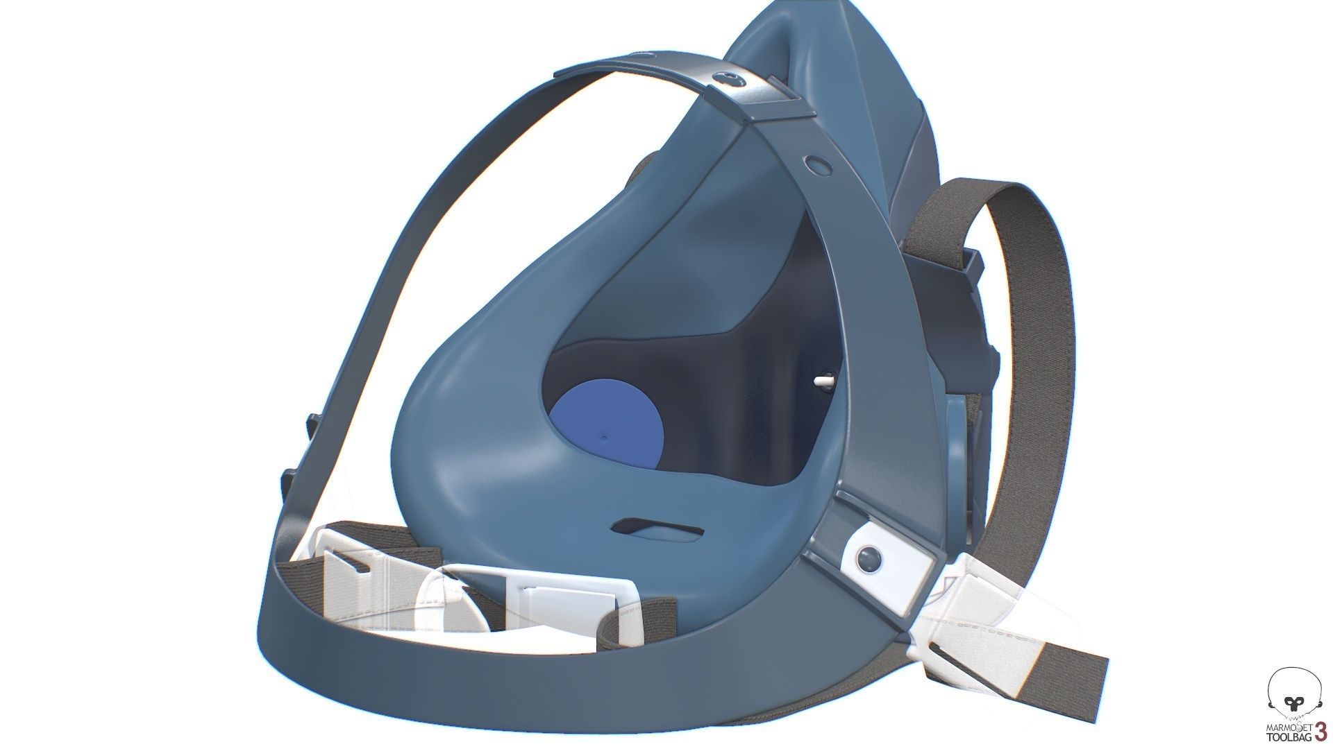 Half Face piece Reusable Respirator 7502 Low-poly 3D model_4