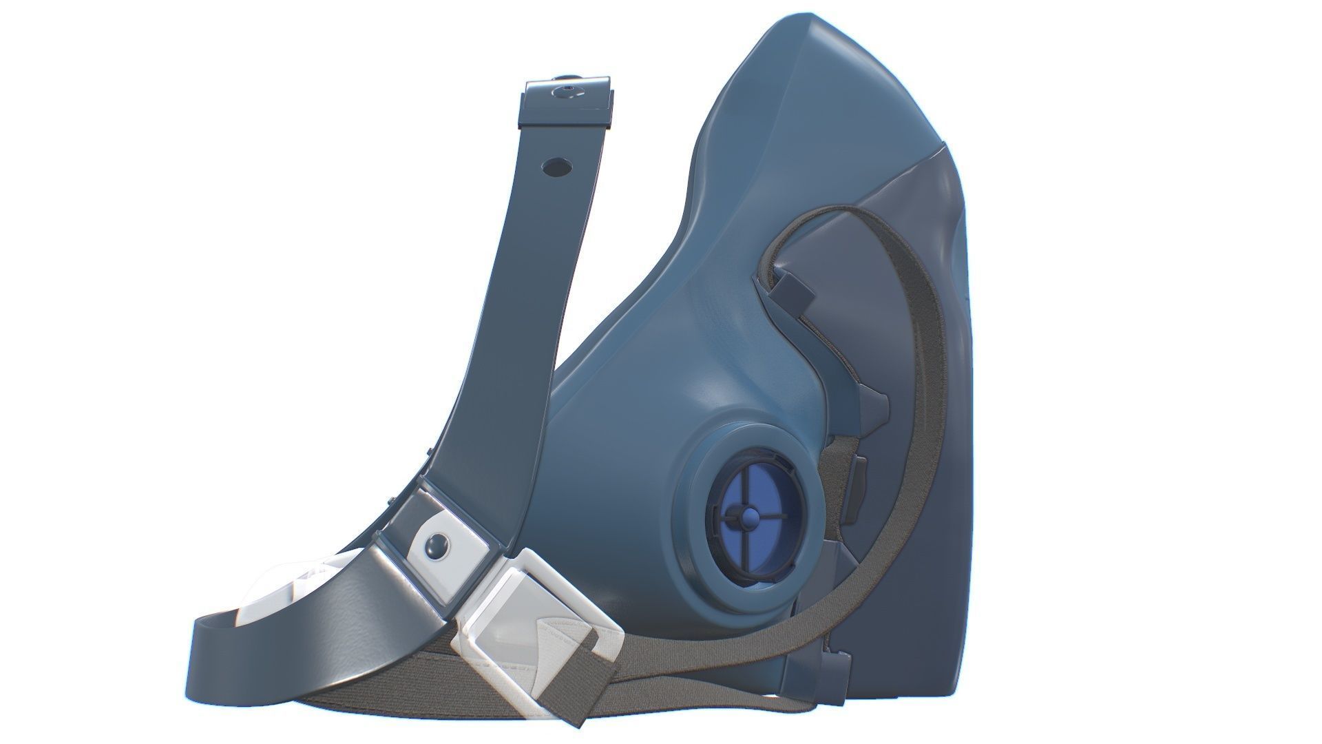 Half Face piece Reusable Respirator 7502 Low-poly 3D model_15