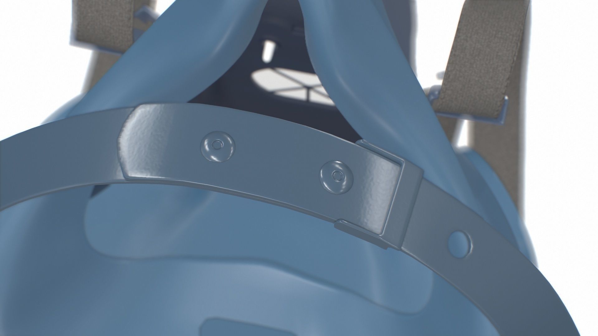 Half Face piece Reusable Respirator 7502 Low-poly 3D model_26