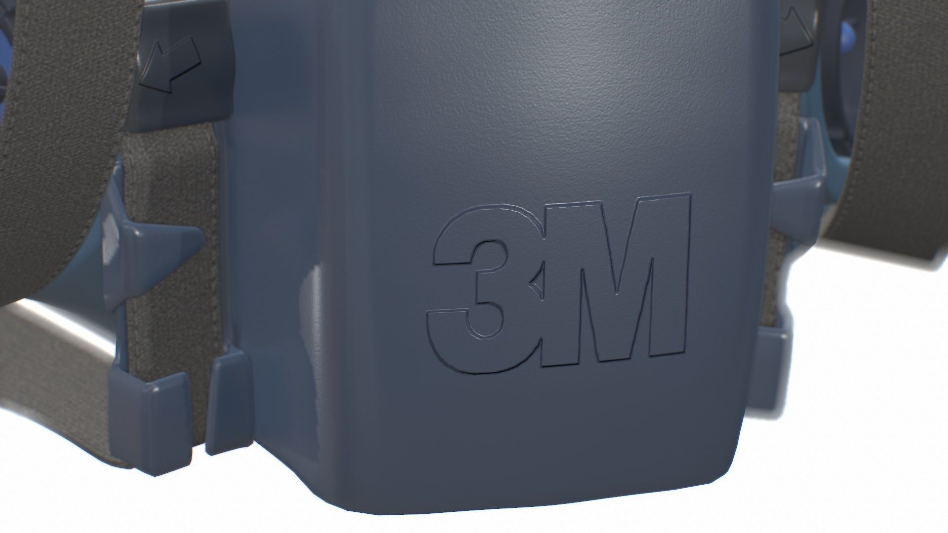 Half Face piece Reusable Respirator 7502 Low-poly 3D model_20