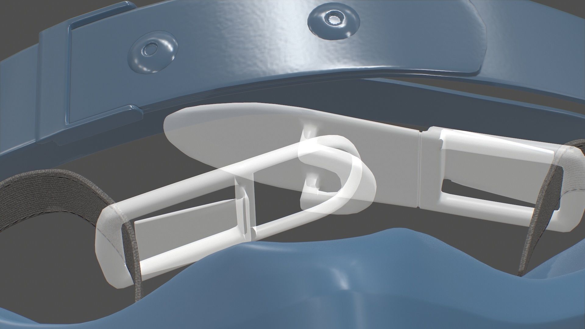 Half Face piece Reusable Respirator 7502 Low-poly 3D model_25