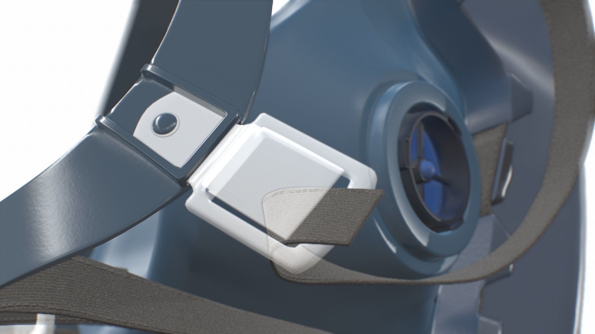 Half Face piece Reusable Respirator 7502 Low-poly 3D model_24