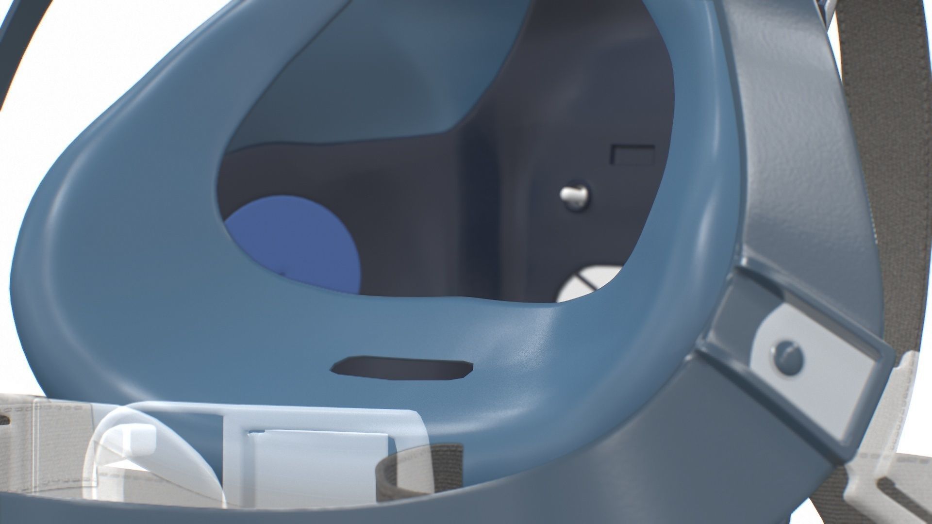 Half Face piece Reusable Respirator 7502 Low-poly 3D model_29