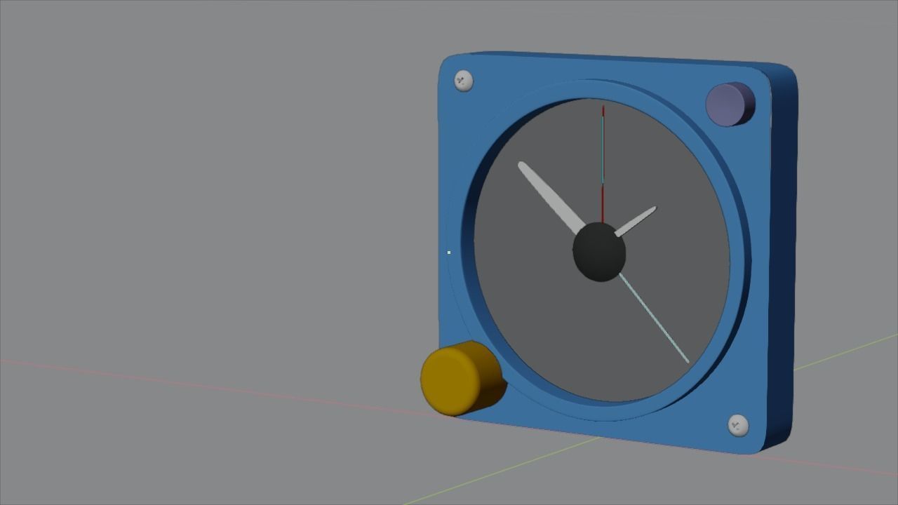 F16 Clock 3D model_3
