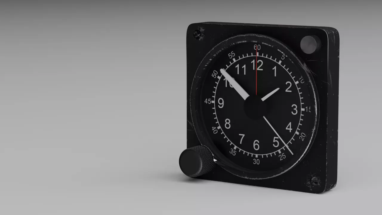 F16 Clock 3D model_0
